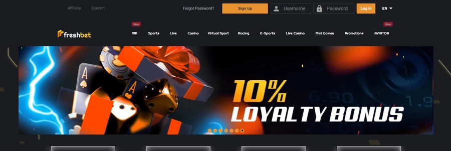 Freshbet Login